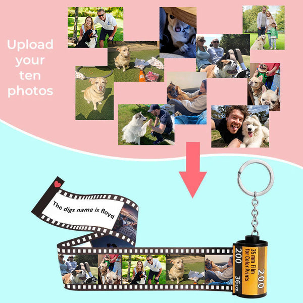 Personalized Film Roll Keychain