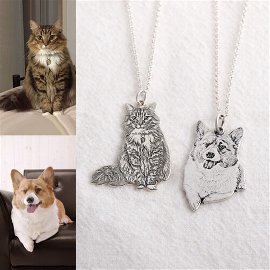 Personalized Photo Engraved Keychain/Necklace