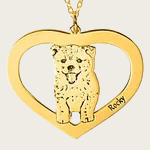 Personalized Heart-Shaped Pet Face Keychain