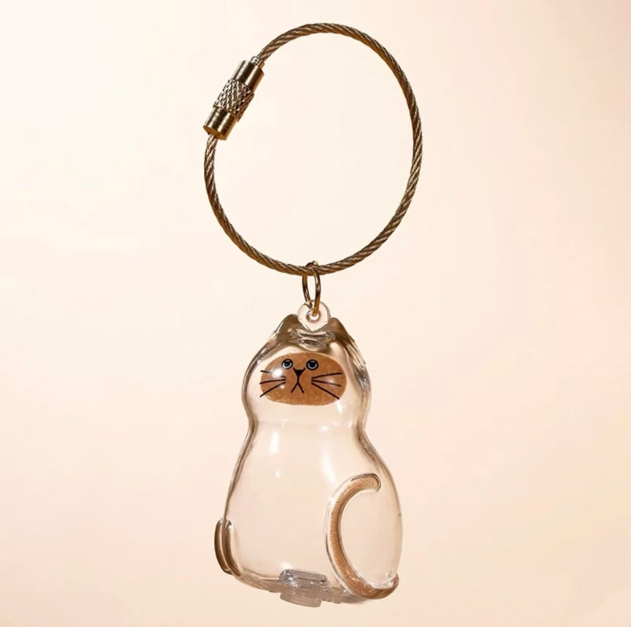 Transparent Cat and Dog Hair Storage Capsule