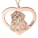Personalized Heart-Shaped Pet Face Keychain