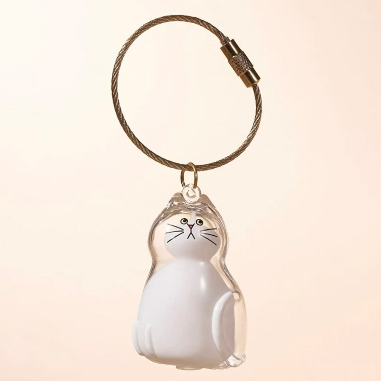 Transparent Cat and Dog Hair Storage Capsule