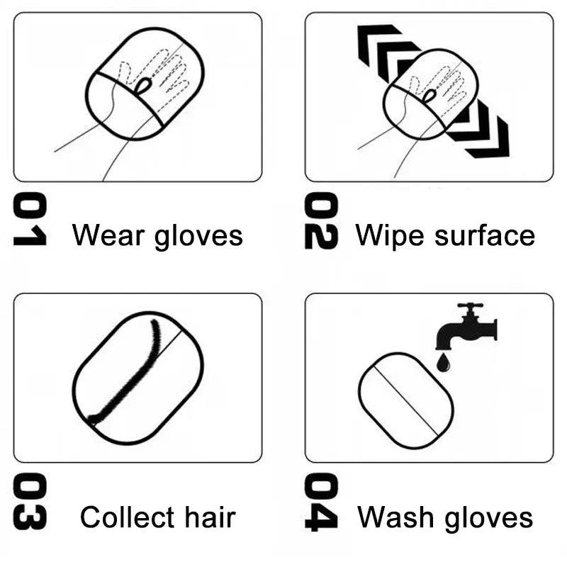 Welldonepet Pet Hair Cleaning Gloves