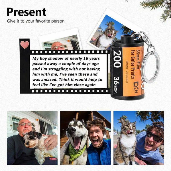 Personalized Film Roll Keychain