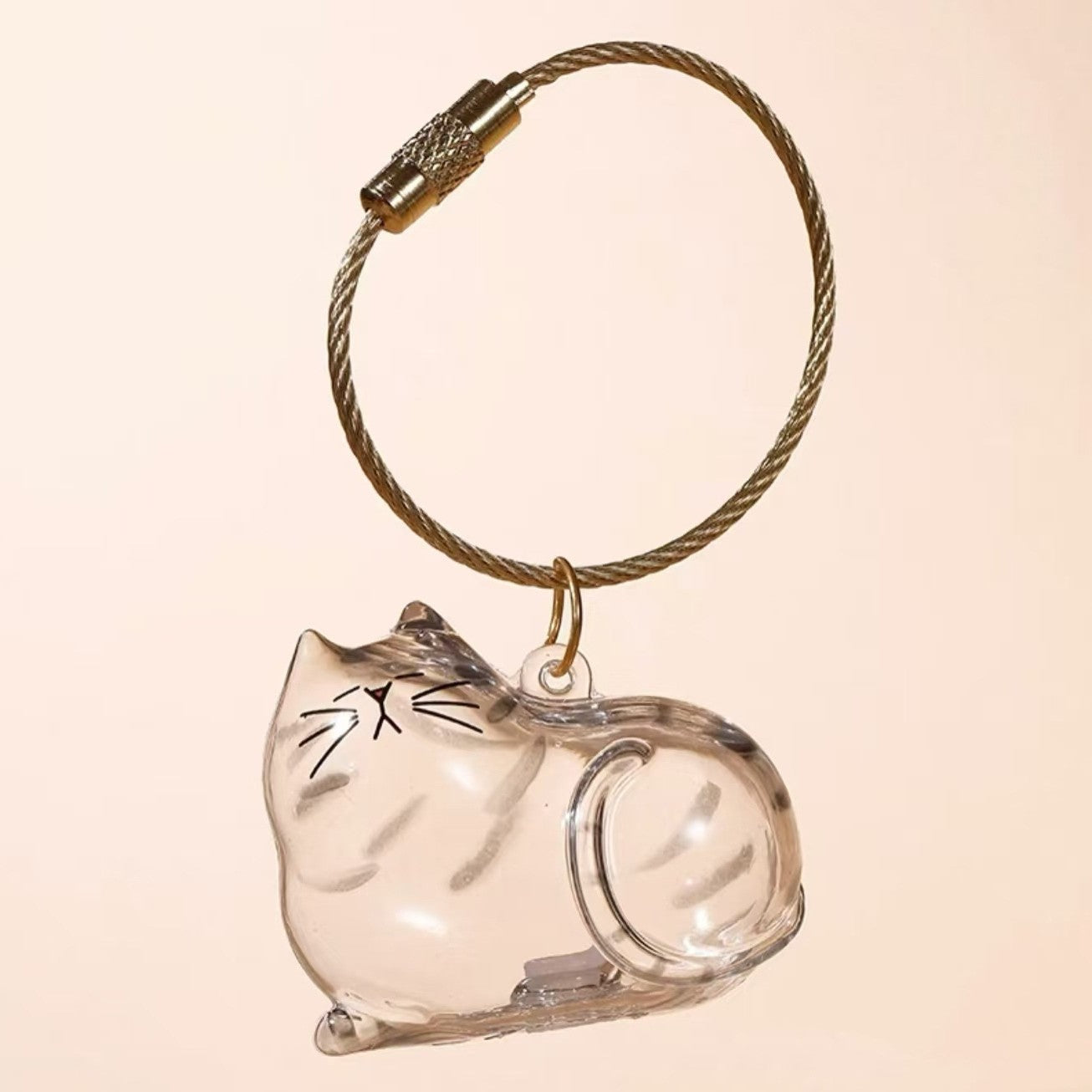 Transparent Cat and Dog Hair Storage Capsule