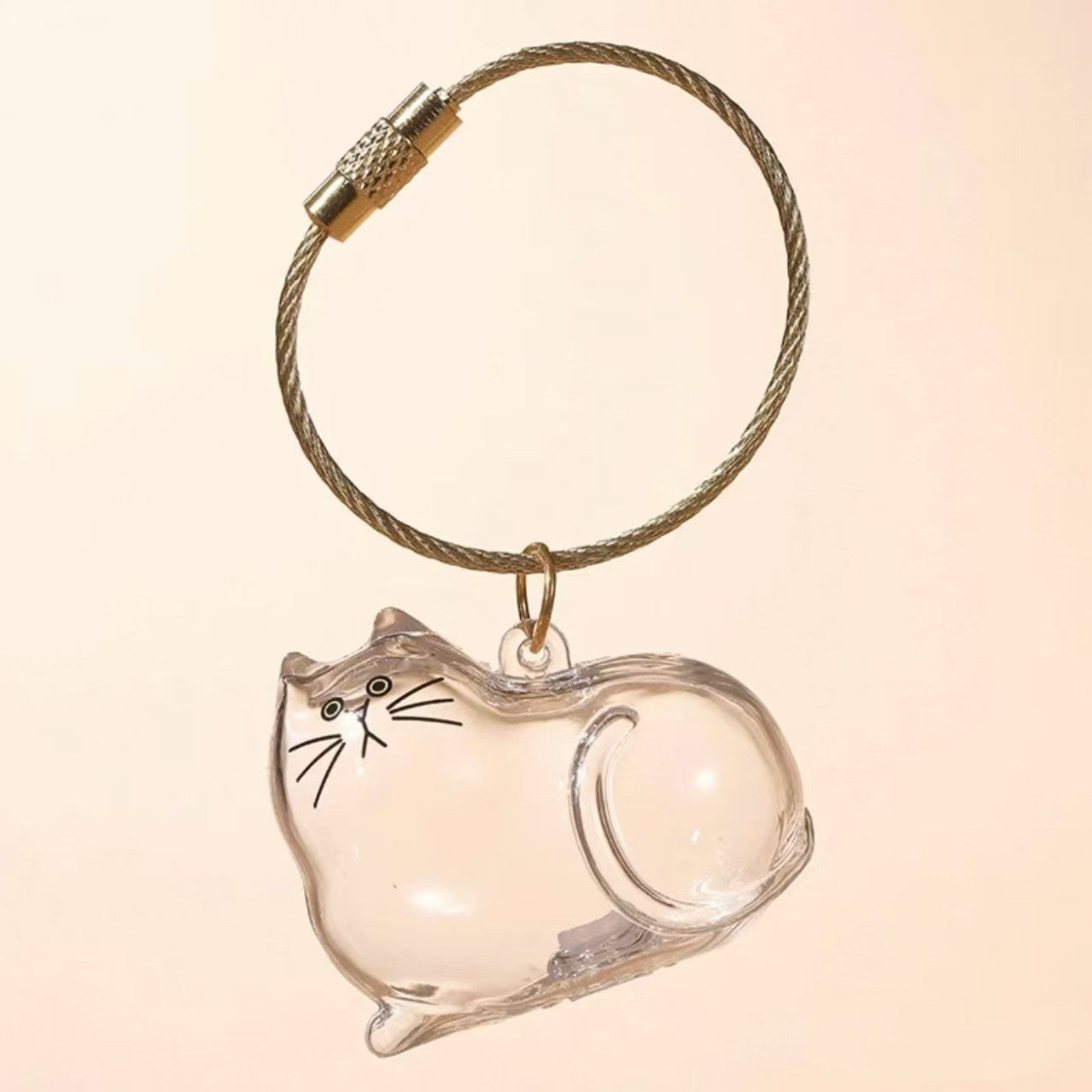 Transparent Cat and Dog Hair Storage Capsule
