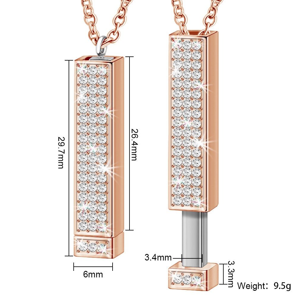 Personalized Hidden Message Bar Necklace