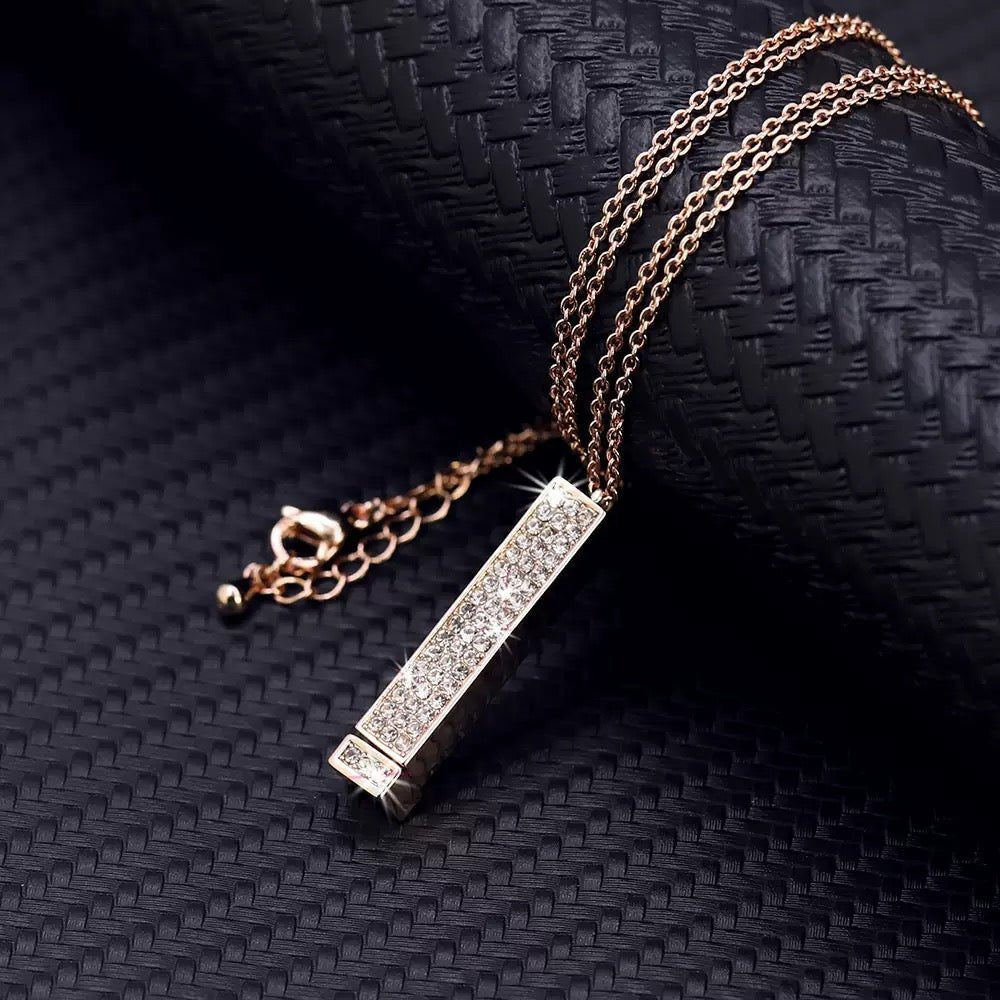 Personalized Hidden Message Bar Necklace