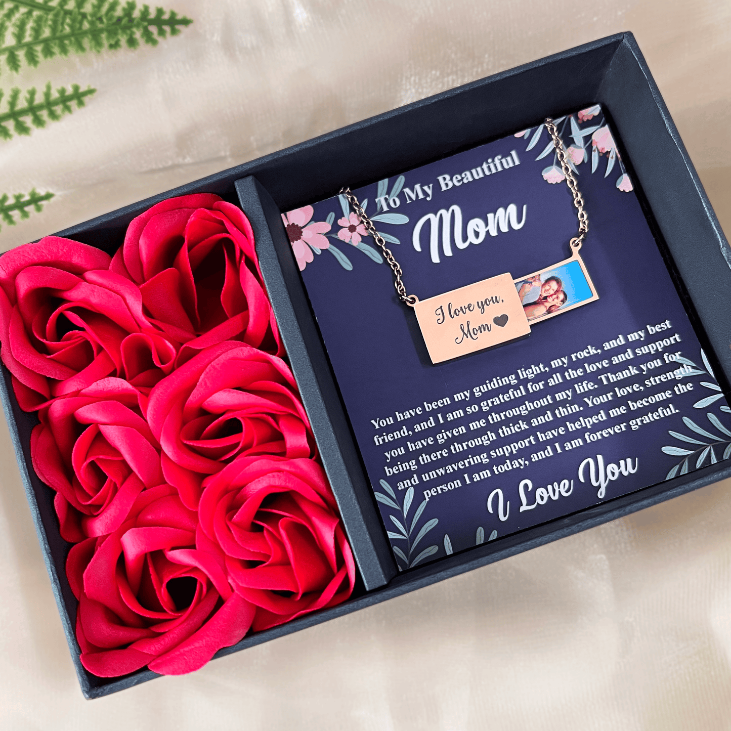 Personalized Photo Envelope Necklace