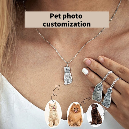 Personalized Photo Engraved Keychain/Necklace