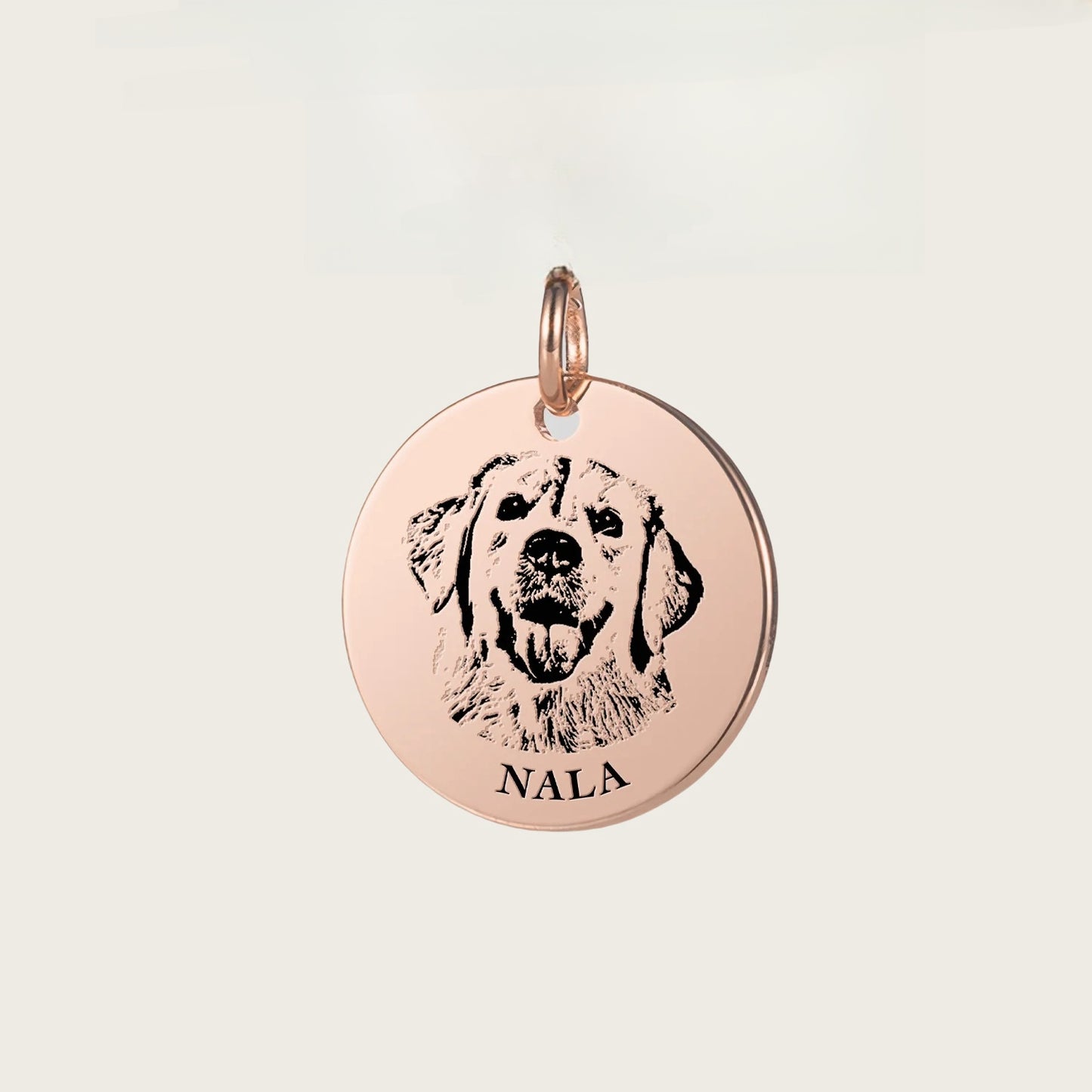 Customized pet portrait necklace/keychain