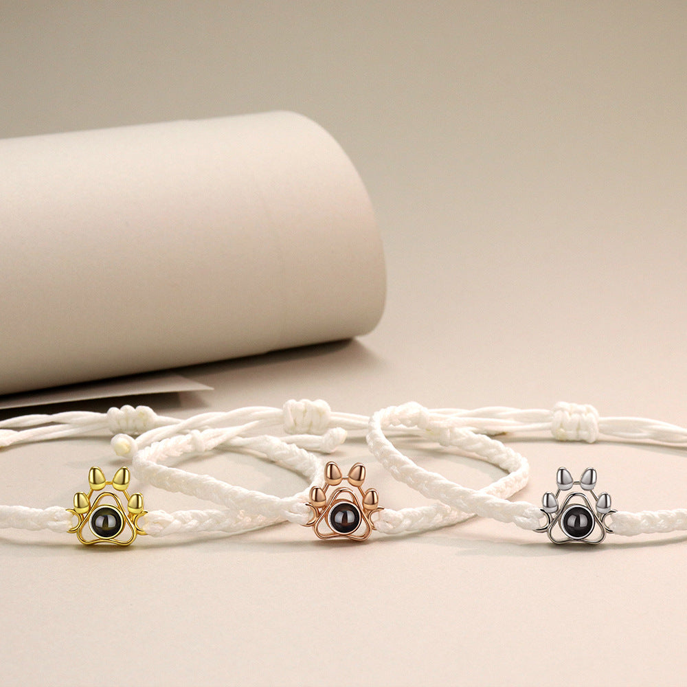 Personalized Paw Photo Bracelet